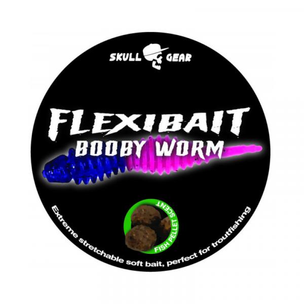 Skull Gear Flexibait Booby Worm Fish Pellet