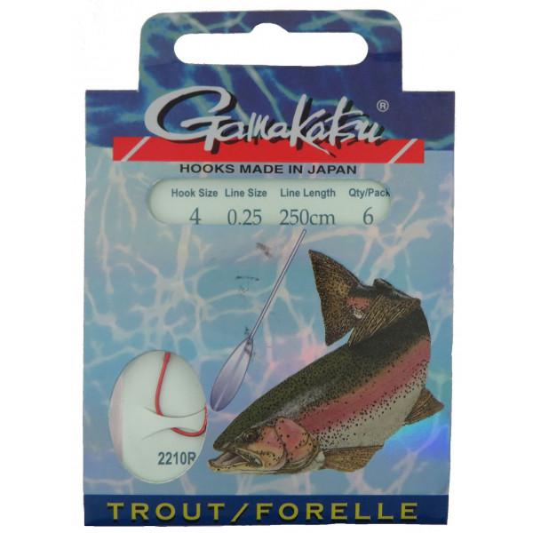 Gamakatsu Forellen Vorfachhaken 250cm