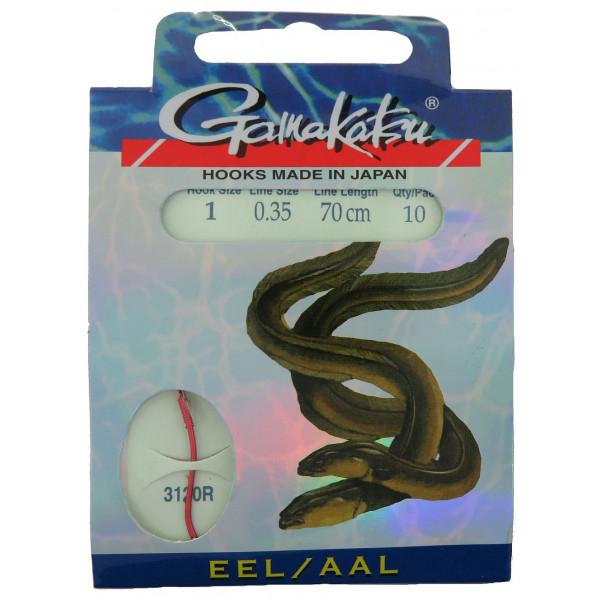 Gamakatsu Aal Vorfachhaken Rot 70 cm