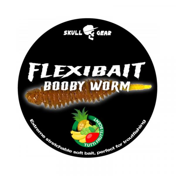 Skull Gear Flexibait Booby Worm Tutti Frutti