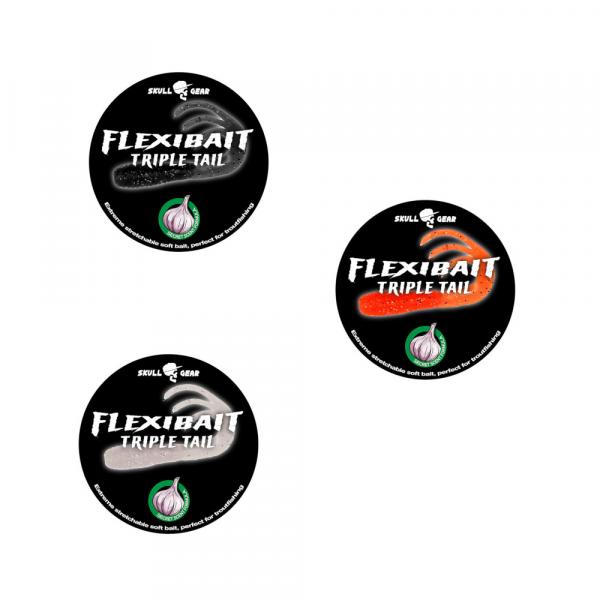 Skull Gear Flexibait Triple Tail Knoblauch