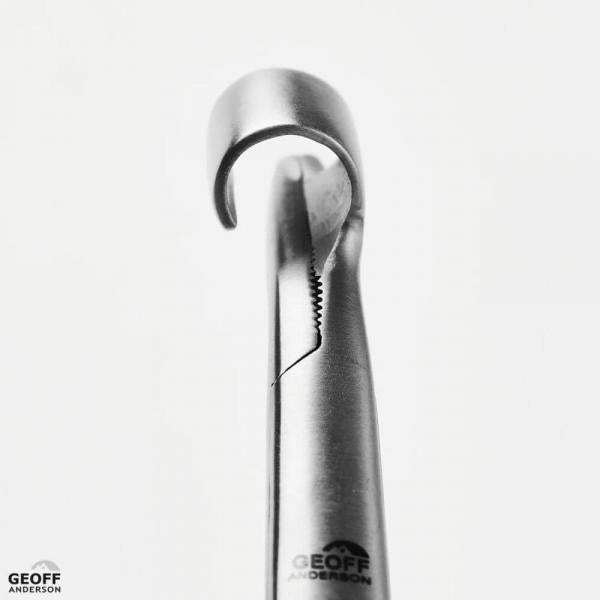 Arterienklemme mit Hakenlöser aus Edelstahl