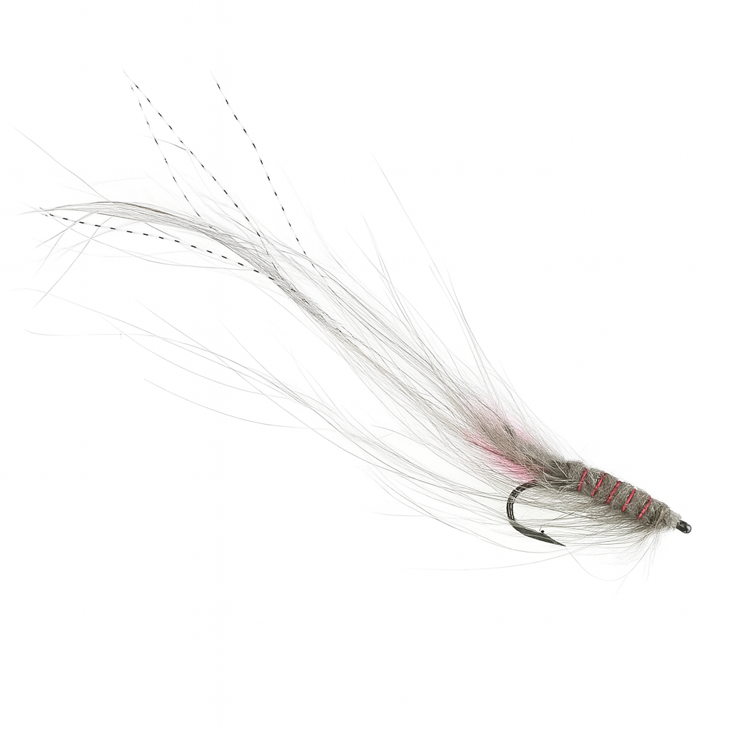 Grey Shellback Pattegrisen (UV) Meerforellenfliege