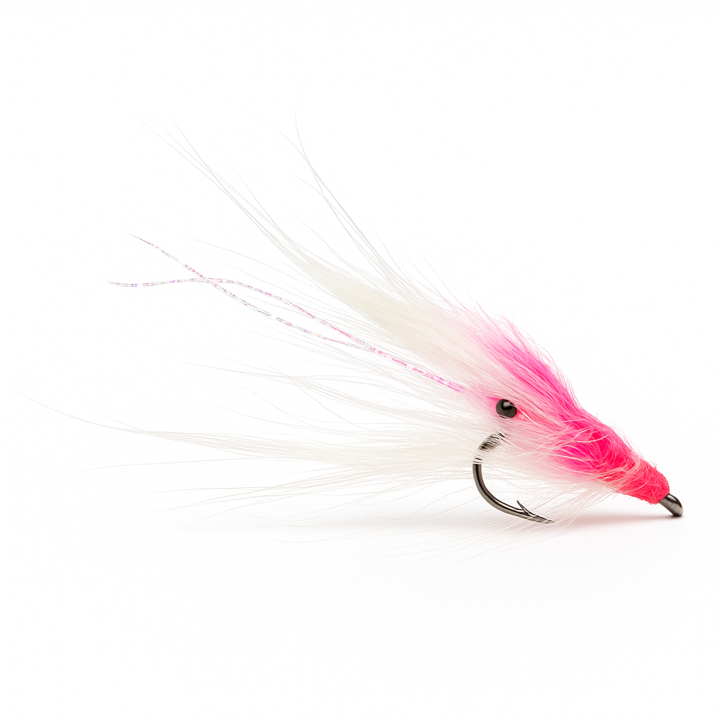 Pink White Standard Pattegrisen (UV) Meerforellenfliege