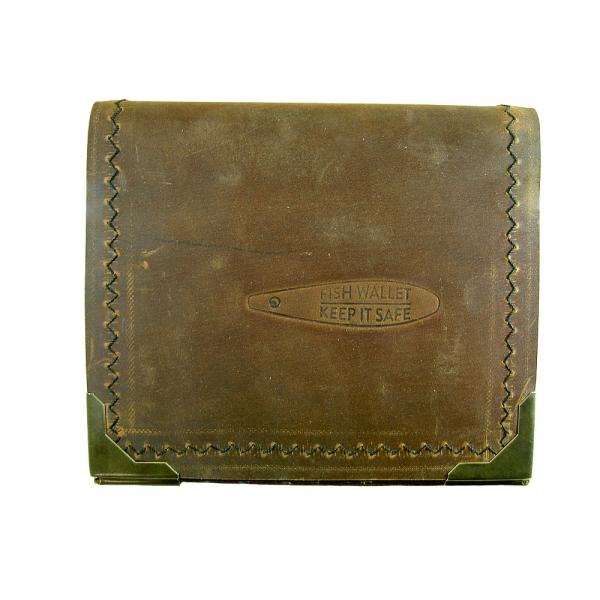 Blinkertasche - Fish Wallet - Leder